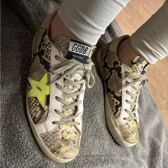Golden Goose Superstar Sneakers Size 10 Snake Embossed - Picture 8 of 15